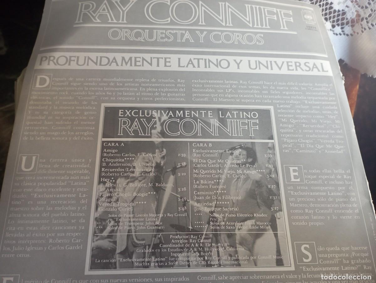 Discos de vinilo: Ray Conniff - Exclusivamente Latino - Foto 2
