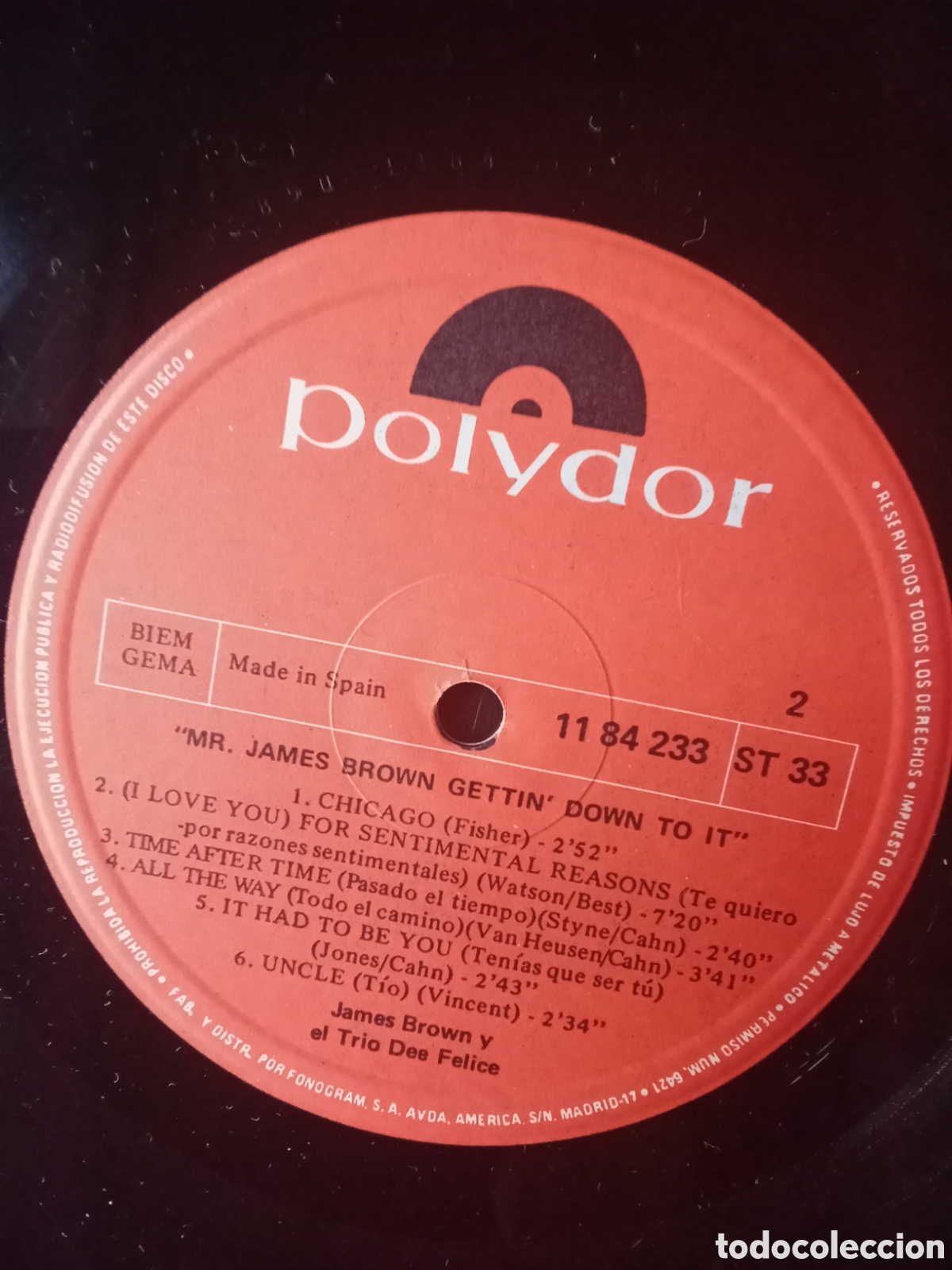 Discos de vinilo: JAMES BROWN 1970 Copia Spain Polydor - Foto 3