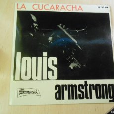 Discos de vinilo: LOUIS ARMSTRONG, EP, LA CUCARACHA + 3, AÑO 1963, BRUNSWICK 10.747 EPB. Lote 382323399