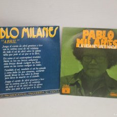 Discos de vinilo: SELECCION DE DOS VINILO SINGLES DE PABLO MILANES