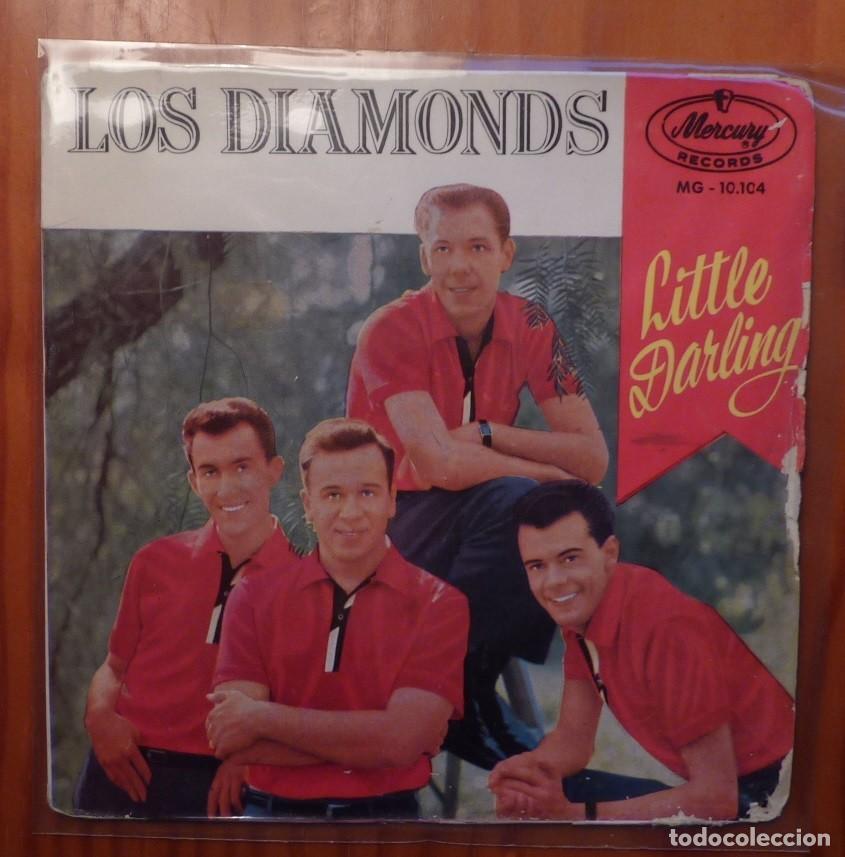 Discos de vinilo: LOS DIAMONDS / LITTLE DARLING+3 / EP - Foto 1