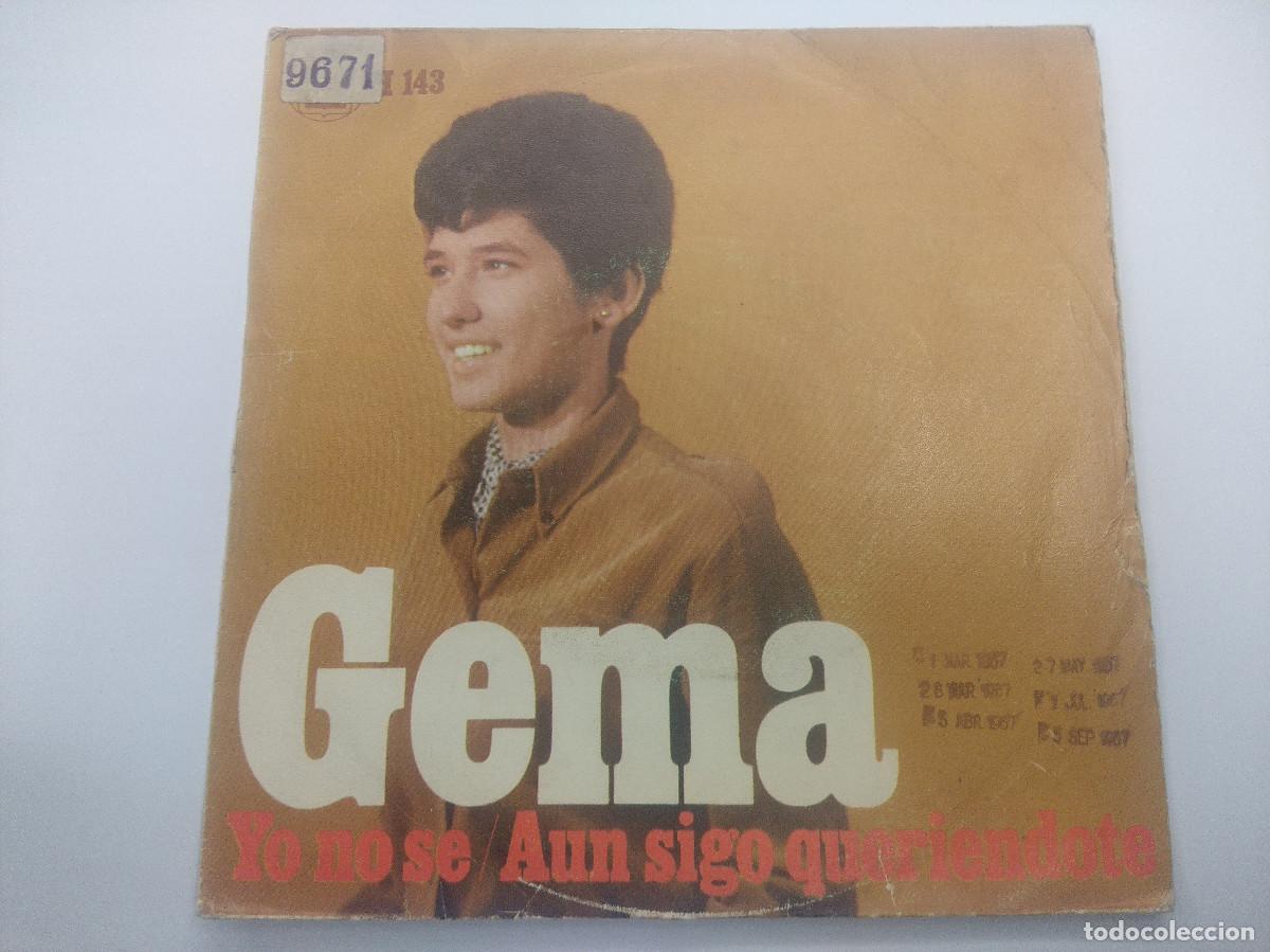 Disques de vinyle: GEMA/YO NO SE/SINGLE.
