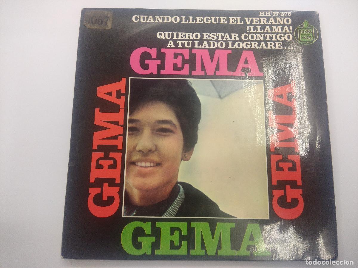 Discos de vinilo: GEMA/CUANDO TERMINE EL VERANO/SINGLE. - Foto 1