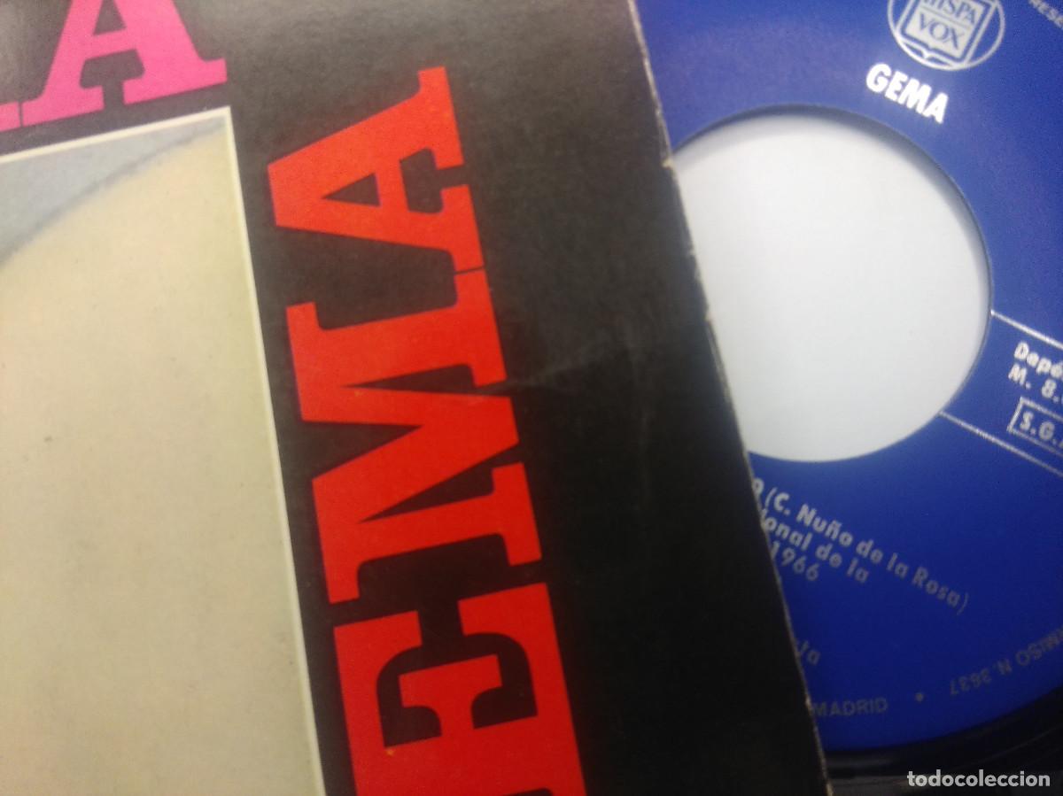 Discos de vinilo: GEMA/CUANDO TERMINE EL VERANO/SINGLE. - Foto 2