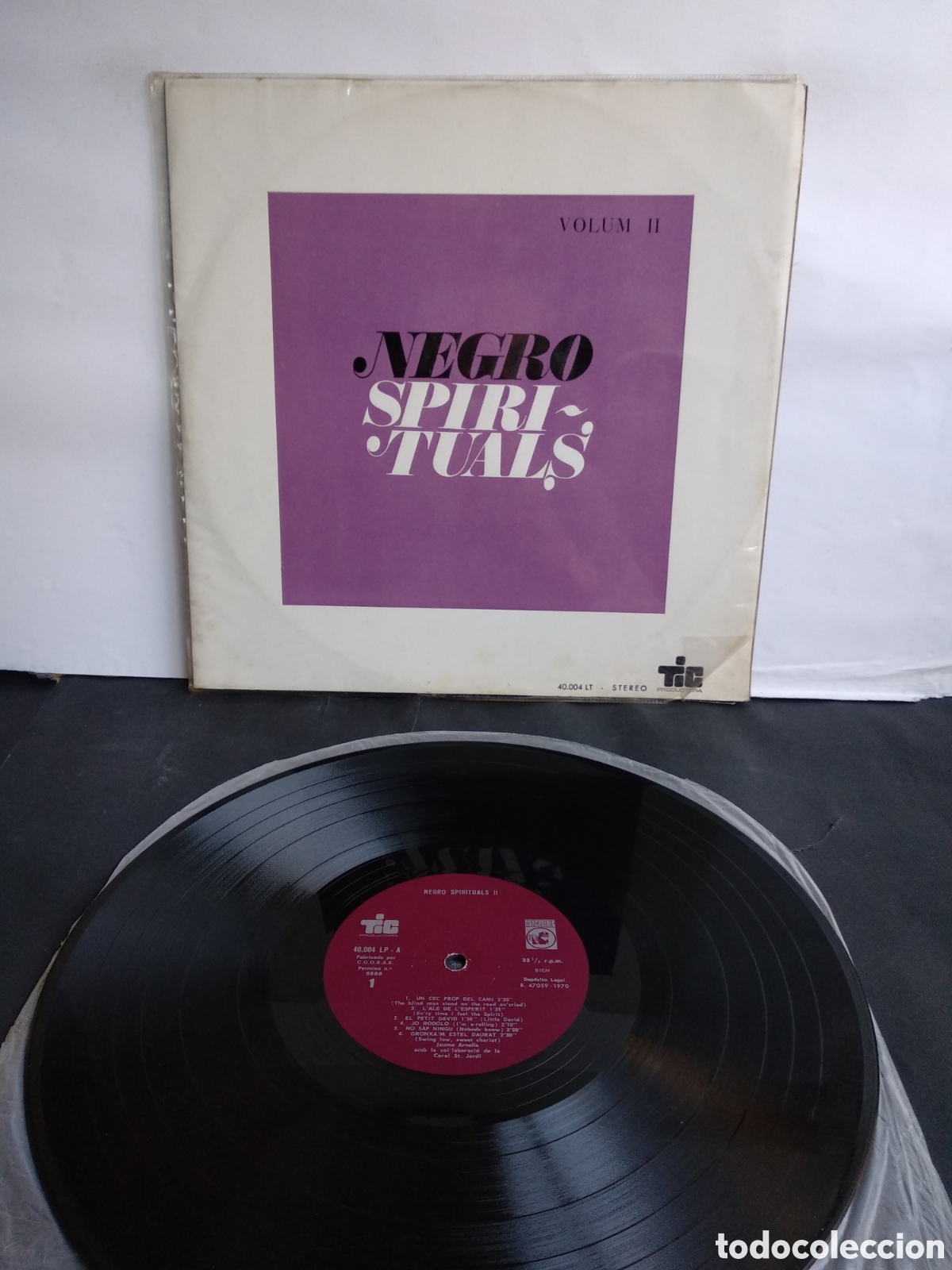 Vinyl-Schallplatten: *JAUME ARNELLA, NEGRO SPIRITUALS, SPAIN, TIC, 1970, B.1