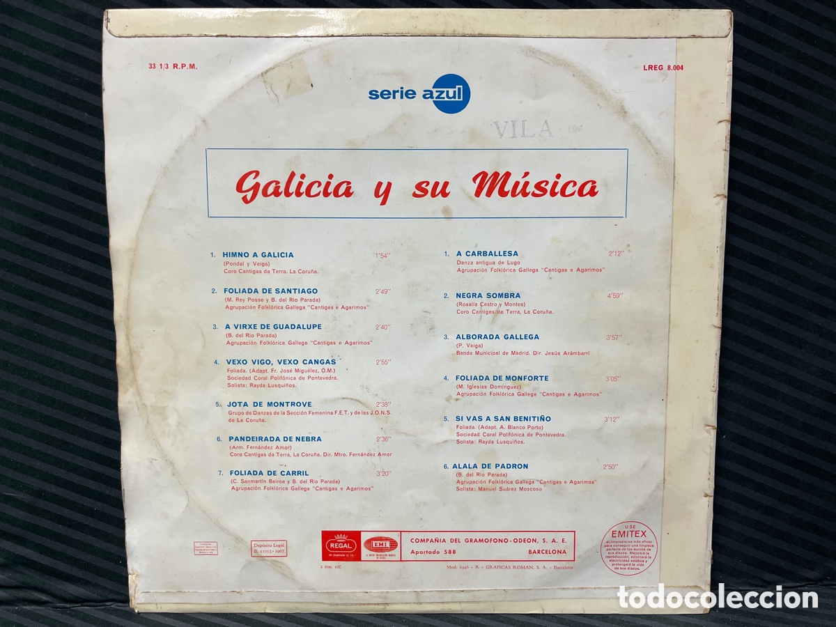 Discos de vinilo: Varios - Galicia Y Su Musica (LP, Comp) - Foto 2