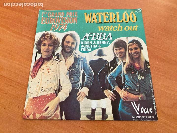 Discos de vinilo: ABBA EUROVISION 1974 (WATERLOO) SINGLE (EPI3) - Foto 3