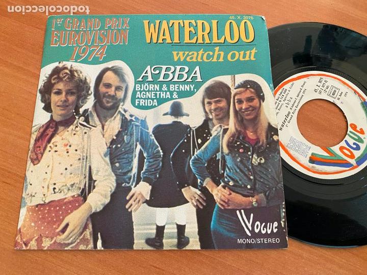 Discos de vinilo: ABBA EUROVISION 1974 (WATERLOO) SINGLE (EPI3) - Foto 1