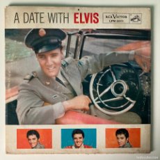 Discos de vinilo: ELVIS PRESLEY ‎– A DATE WITH ELVIS, INDIANAPOLIS PRESS, US 1959 RCA VICTOR