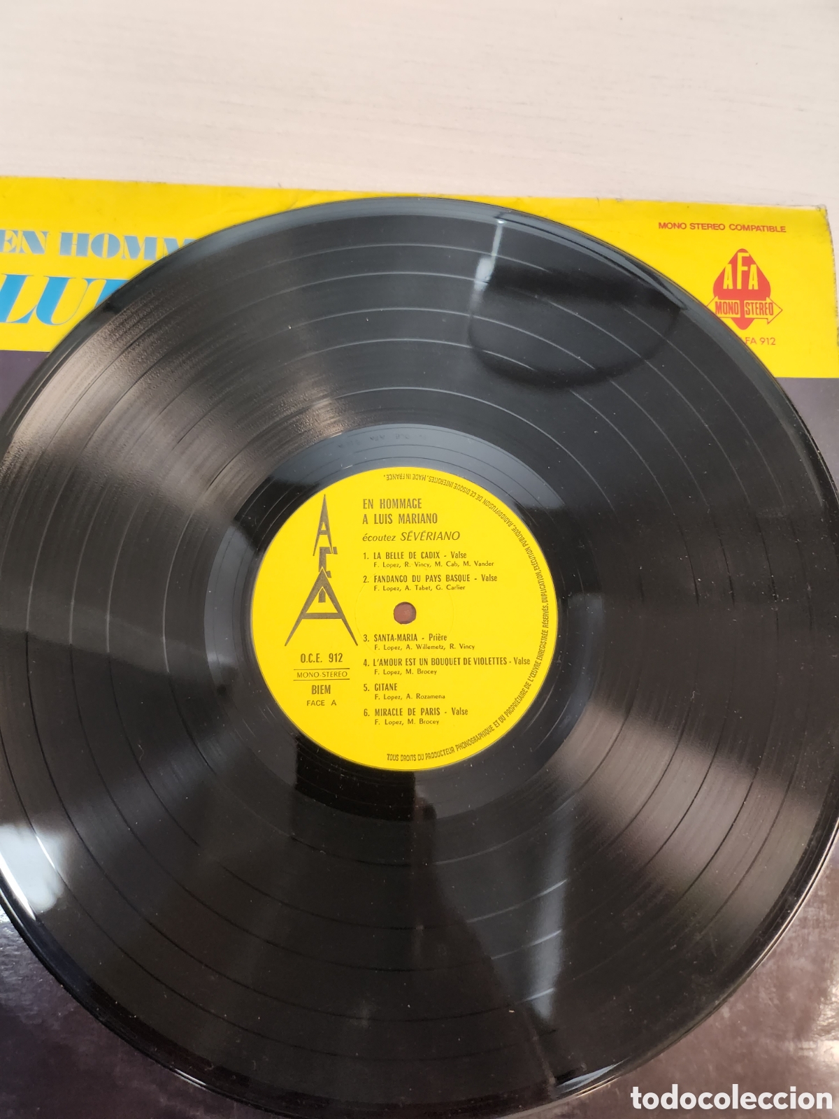Discos de vinilo: Luis Mariano en Hommage a. Ecoutez, Severiano LP - Foto 4