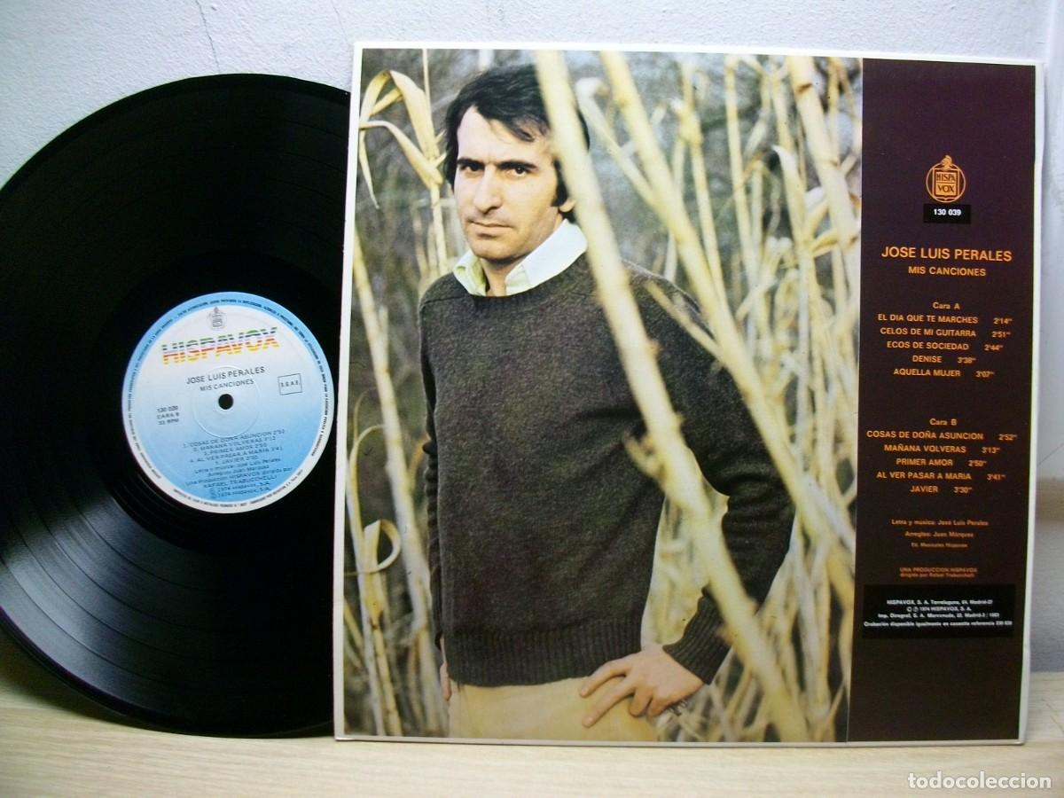 Discos de vinilo: MIS CANCIONES JOSE LUIS PERALES LP - Foto 2