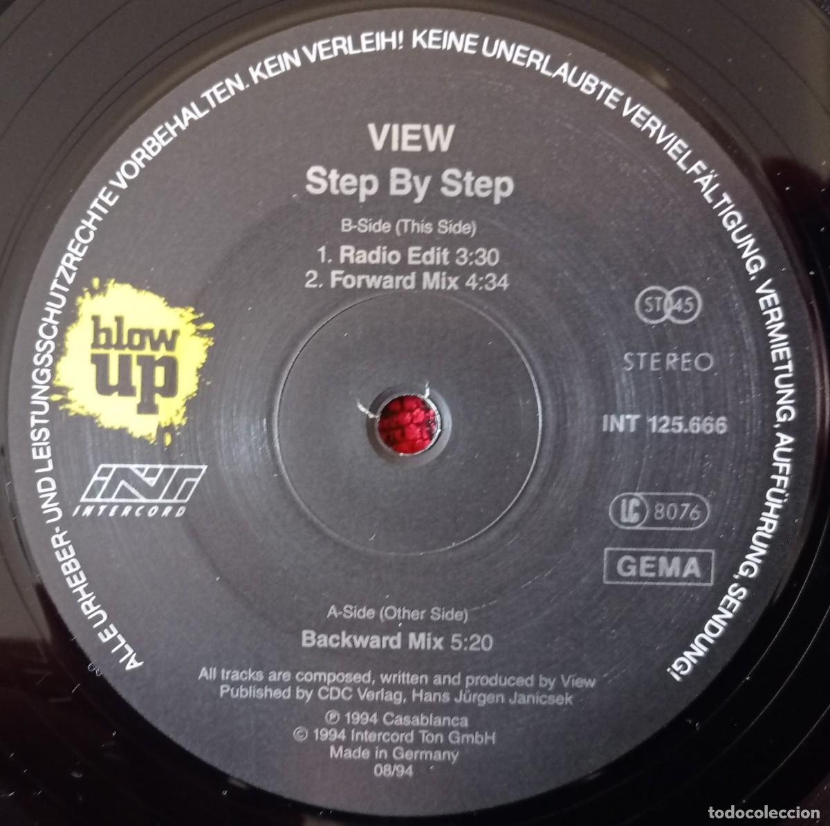 Discos de vinilo: VIEW ** Step By Step ** MAXI SINGLE VINILO ORIGINAL 1994 - Foto 3