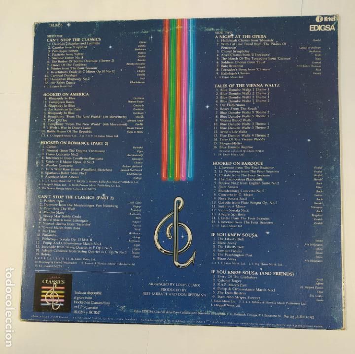 Discos de vinilo: HOOKED ON CLASSICS 2. CANT STOP THE CLASSICS. DOBLE LP. TDKLP2 - Foto 2