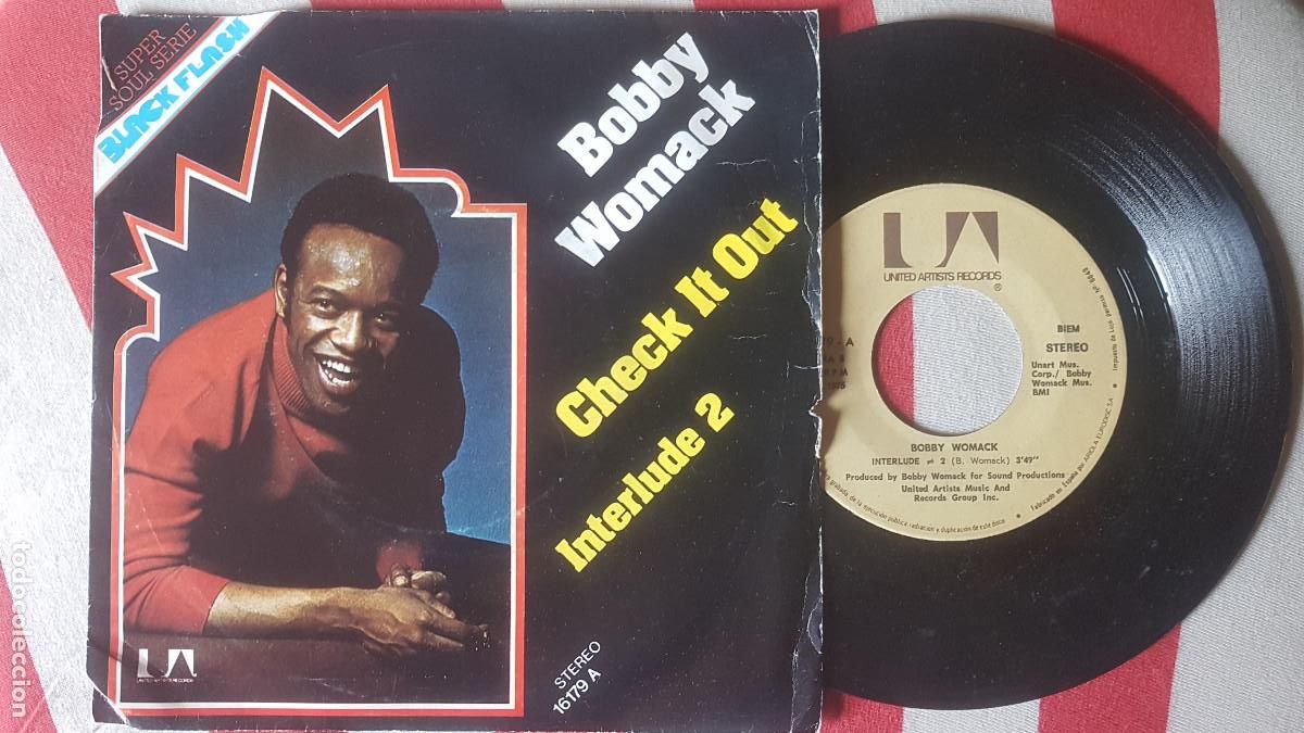 Discos de vinilo: BOBBY WOMACK .- CHECK IT OUT .- INTERLUDE 2 (SINGLE ESPA&Ntilde;OL 1975 - Foto 1
