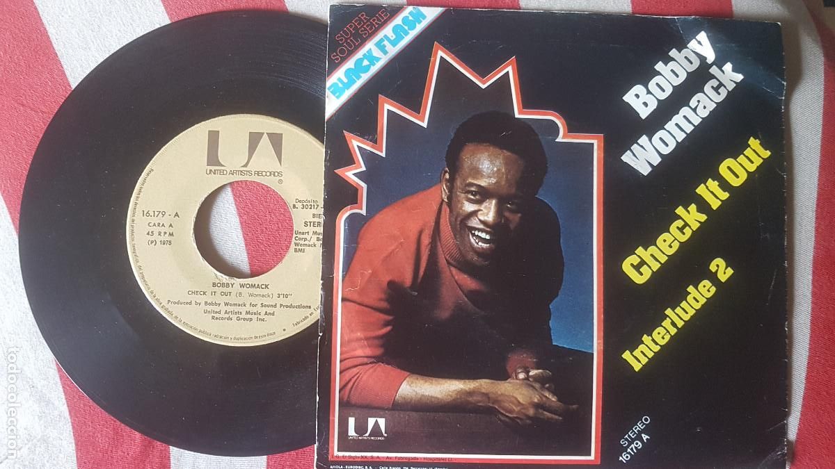 Discos de vinilo: BOBBY WOMACK .- CHECK IT OUT .- INTERLUDE 2 (SINGLE ESPA&Ntilde;OL 1975 - Foto 2