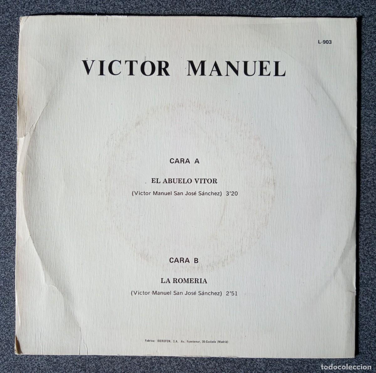 Discos de vinilo: Vinilo Ep Victor Manuel - Foto 4