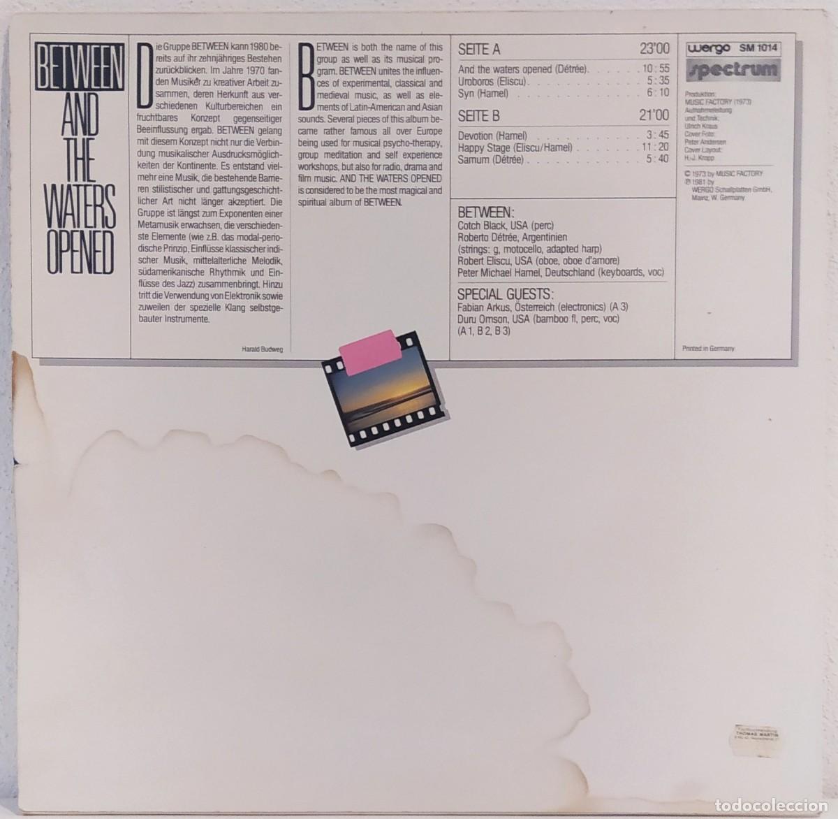 Discos de vinilo: LP Between - And The Waters Opened - Foto 2