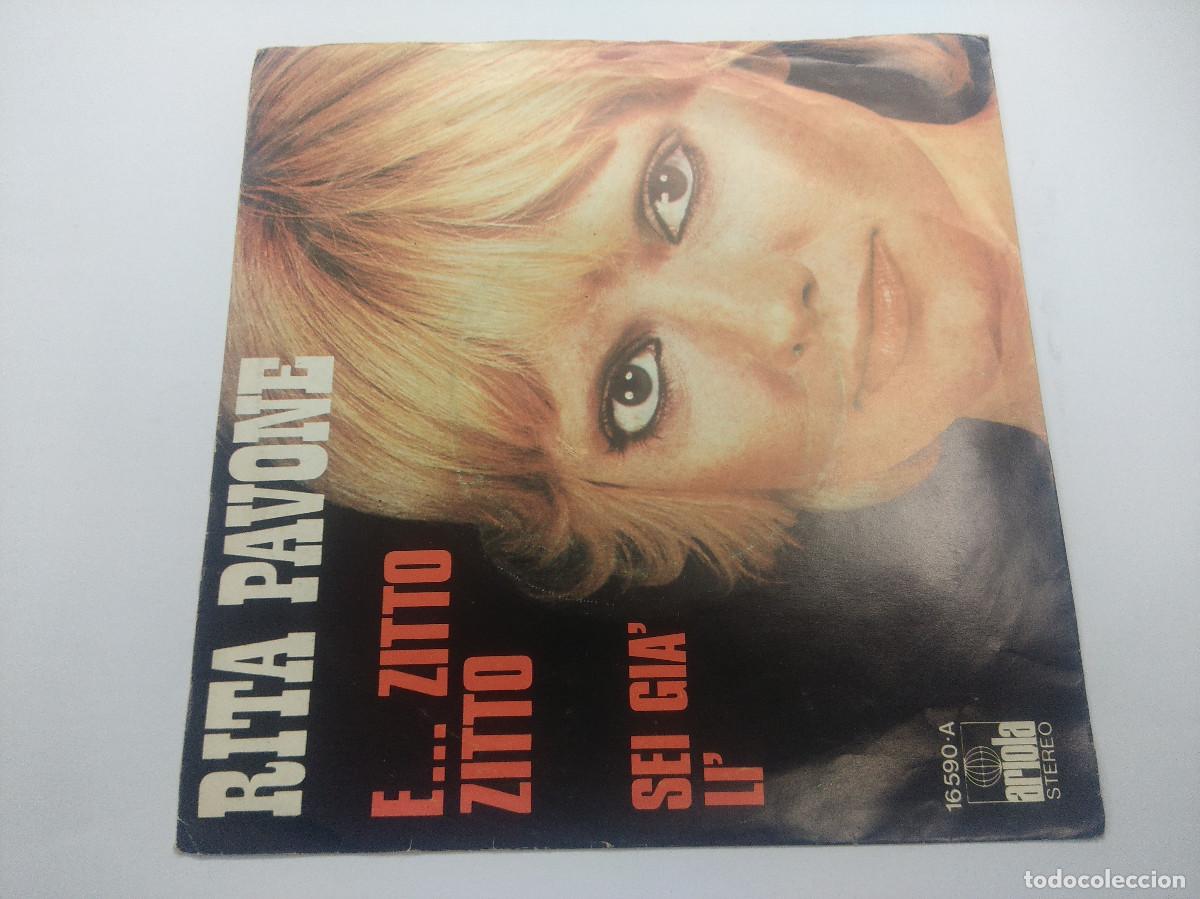 Discos de vinilo: RITA PAVONE/E ZITTO ZITTO/SINGLE. - Foto 3