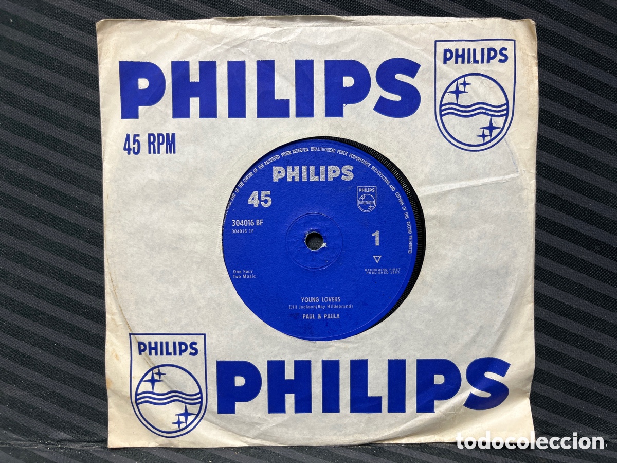 Discos de vinilo: Paul & Paula - Young Lovers (7&rdquo;, Single) UK - Foto 1
