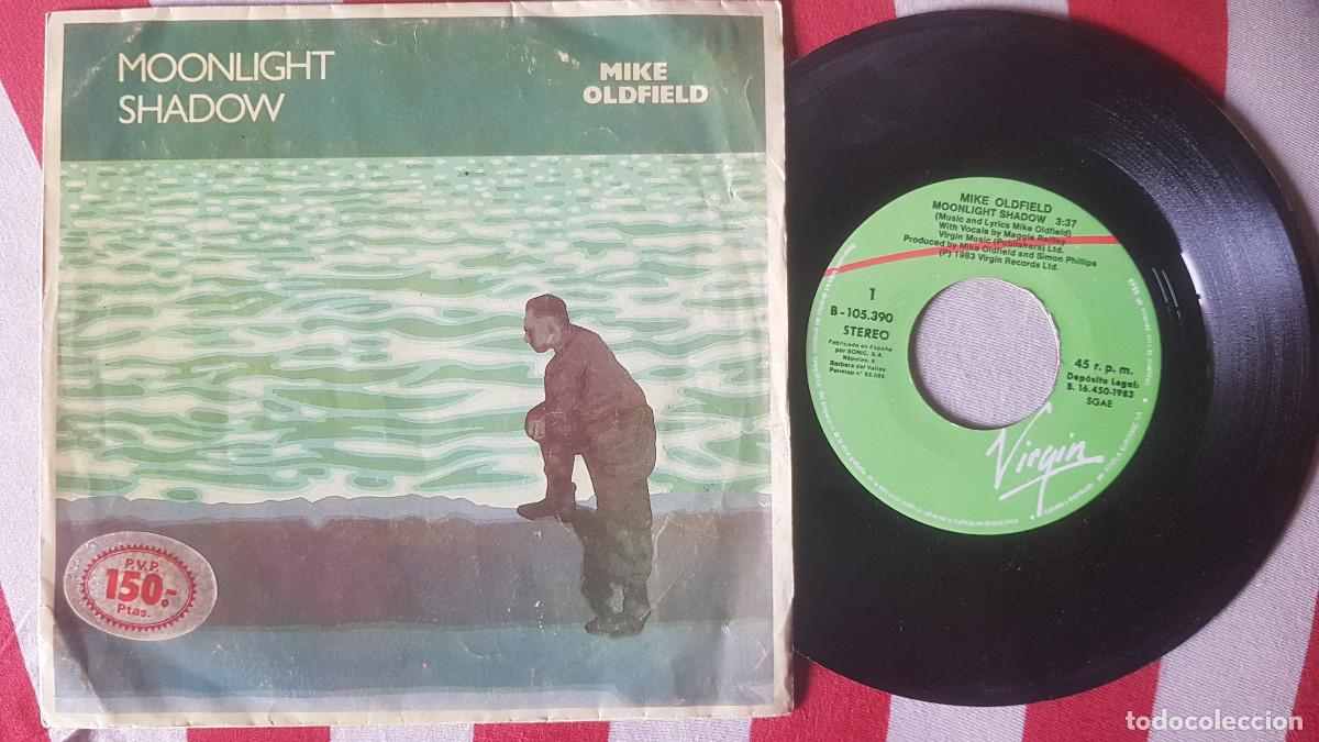Discos de vinilo: SINGLE MIKE OLDFIELD - MOONLIGHT / SHADOW - ESPA&Ntilde;A - A&Ntilde;O 1983 - Foto 1