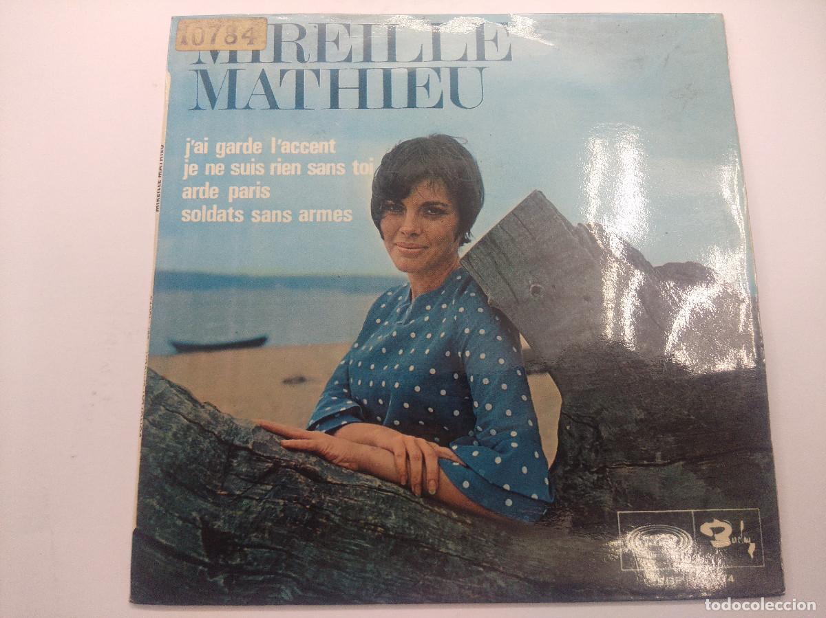 Discos de vinilo: MIREILLE MATHIEU/JAI GARDE IACCENT/SINGLE. - Foto 1