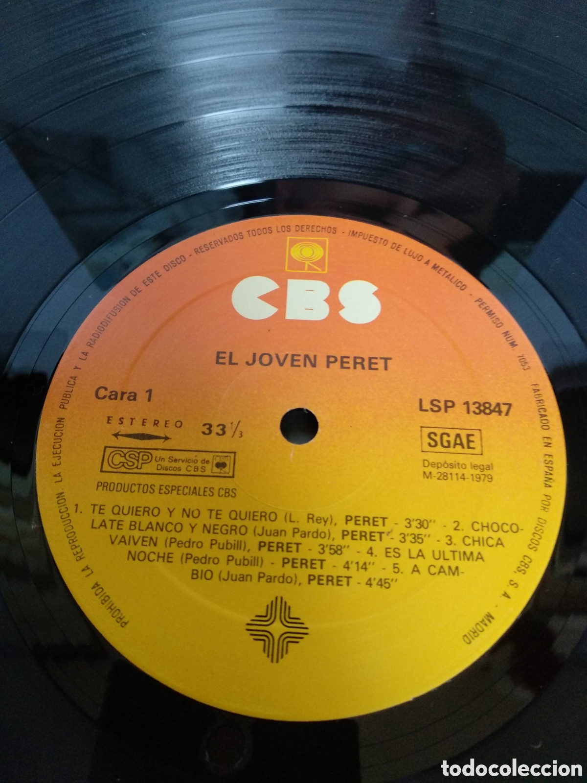 Discos de vinilo: *EL JOVEN PERET, SPAIN, CBS, 1979 LC.1 - Foto 3
