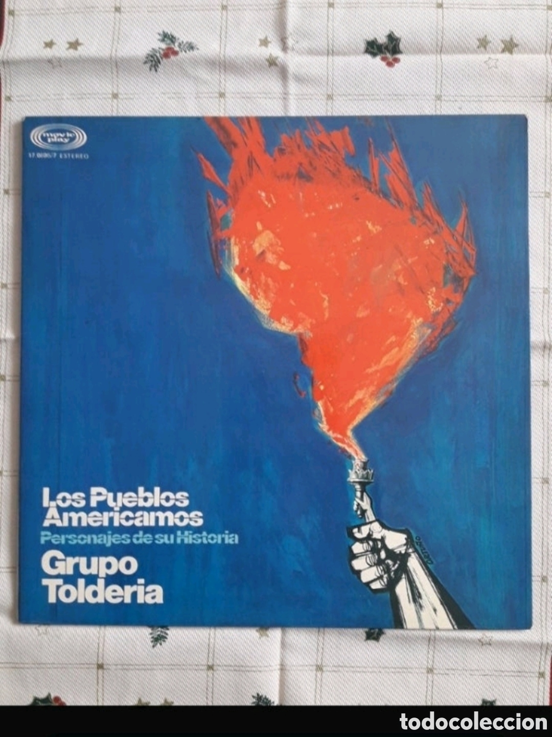 Vinyl records: Lp Grupo Tolderia. Los Pueblos Americanos. Personajes de su historia