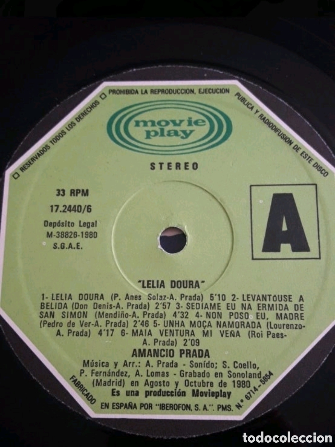 Discos de vinilo: Lp Amancio Prada. Leliadoura - Foto 3