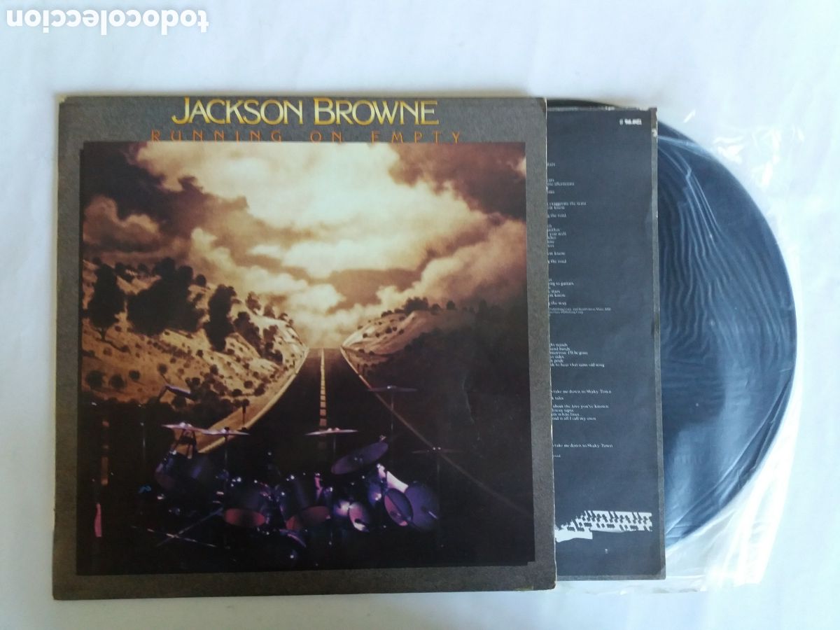 Discos de vinilo: JACKSON BROWNE. RUNNING ON EMPTY. HISPAVOX 1987. - Foto 2