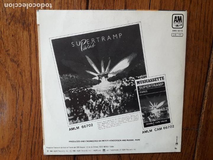 Discos de vinilo: Supertramp - paris - dreamer + you started laughing - Foto 2