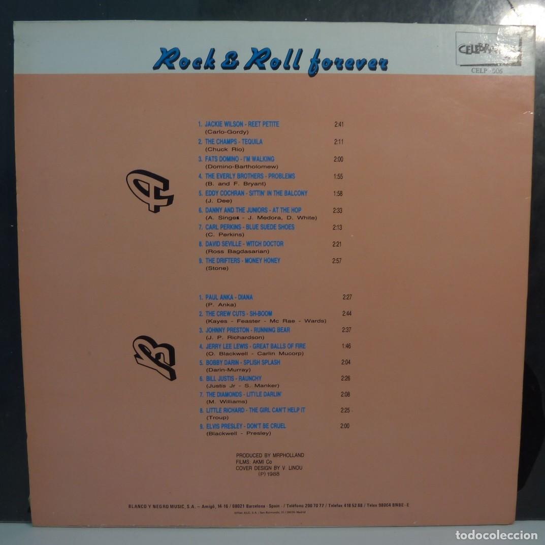 Discos de vinilo: ROCK & ROLL FOREVER // VARIOS // 1988 // LP - Foto 2