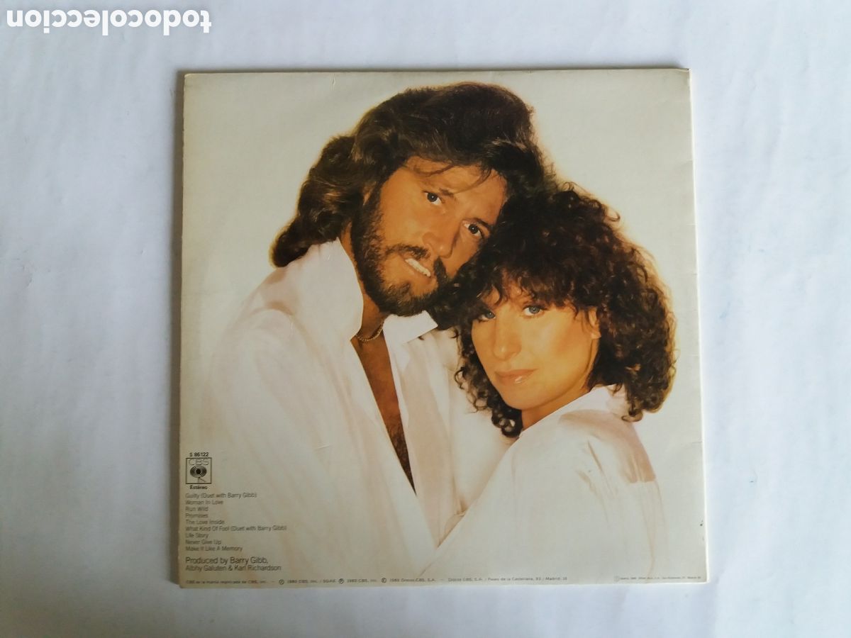 Discos de vinilo: STREISAND. GUITY. CBS 1980 - Foto 3