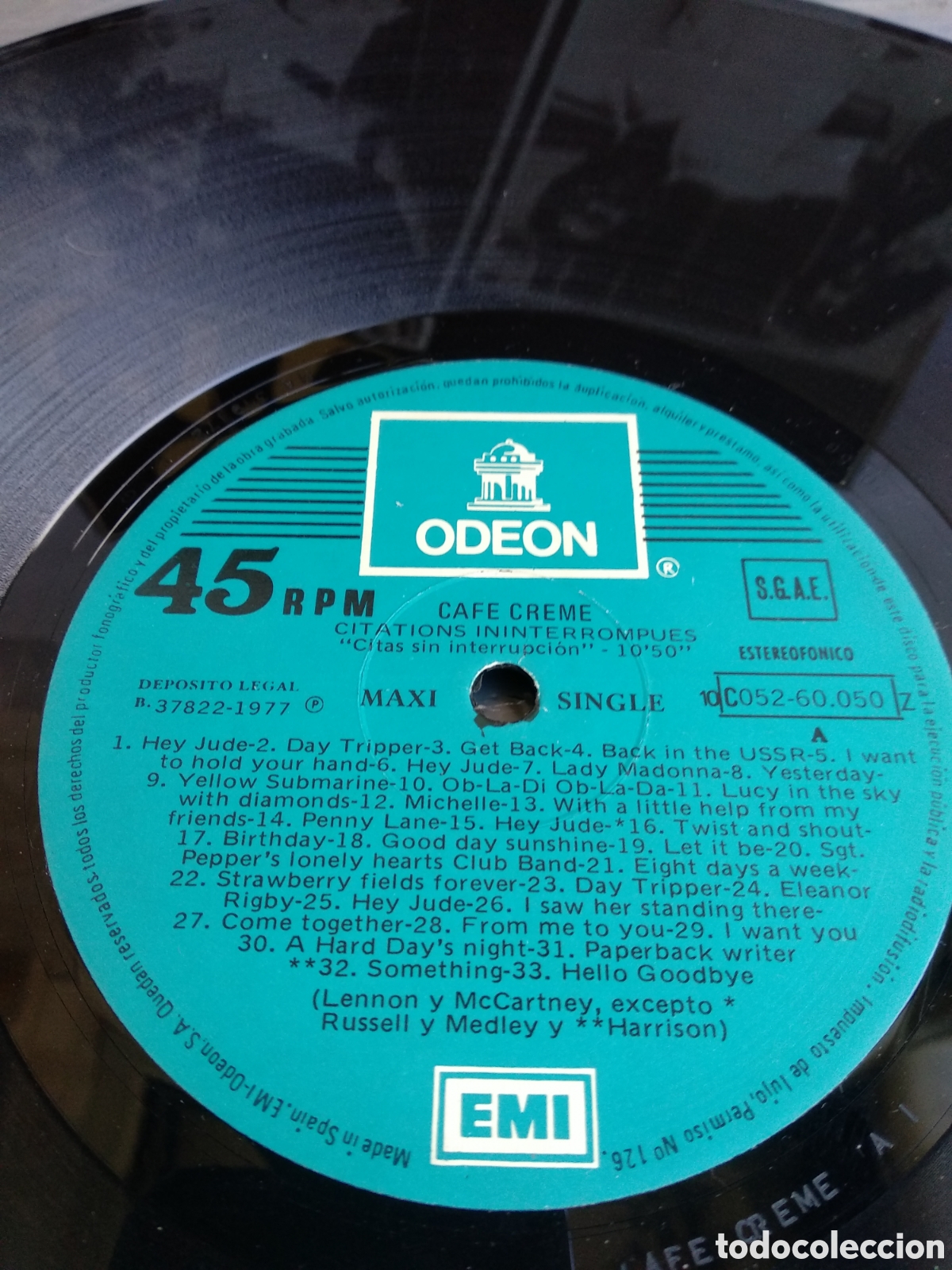Discos de vinilo: *CAFE CREME, SPAIN, ODEON, 1977, LC.1 - Foto 3