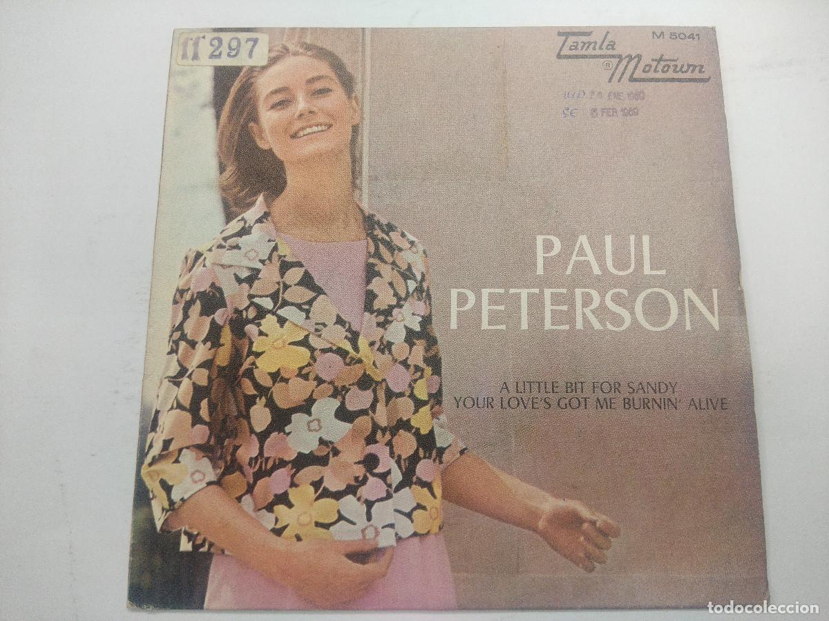 Discos de vinilo: PAUL PETERSON/A LITTLE BIT FOR SANDY/SINGLE. - Foto 1