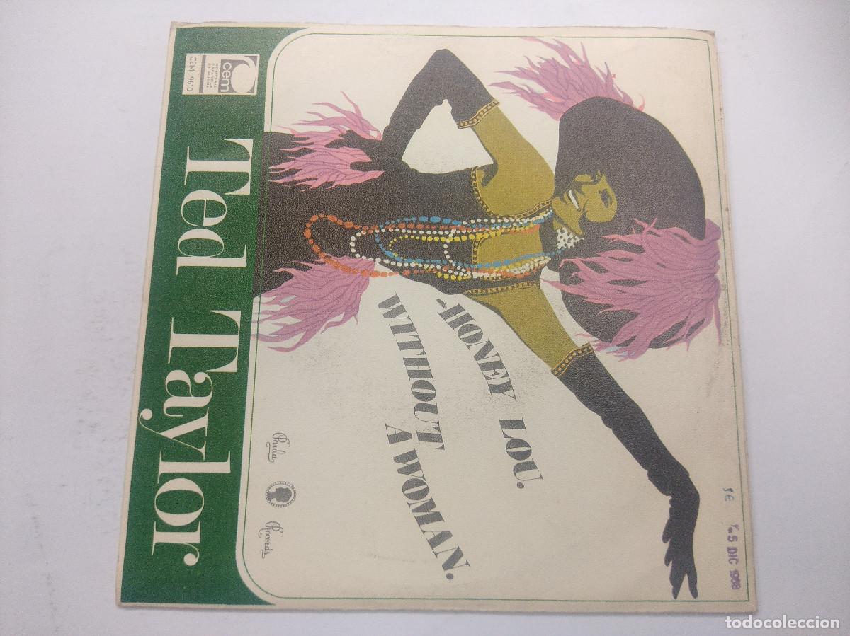 Discos de vinilo: TED TAYLOR/HONEY LOU/SINGLE. - Foto 3