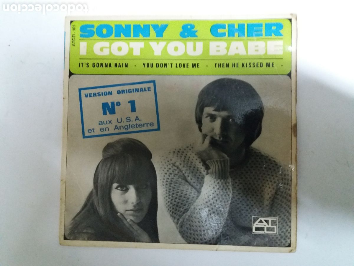 Discos de vinilo: SONNY & CHER. I GOT YOU BABE. ATCO - Foto 1