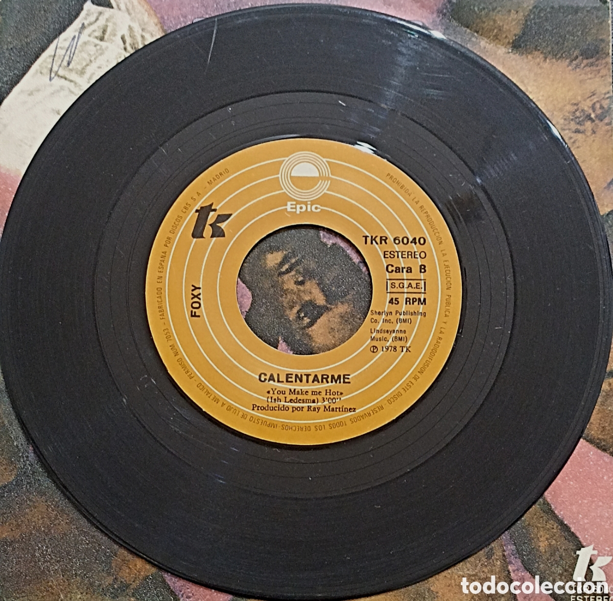Discos de vinilo: SINGLE FOXY - PROVOCAME - EPIC 1978 - Foto 4