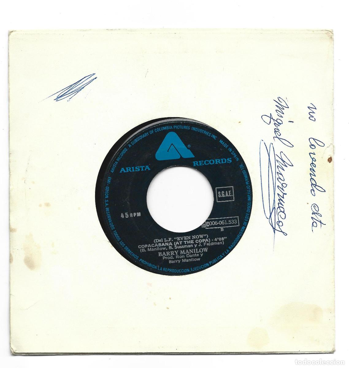 Discos de vinilo: BARRY MANILOW-COPACABANA- - Foto 2