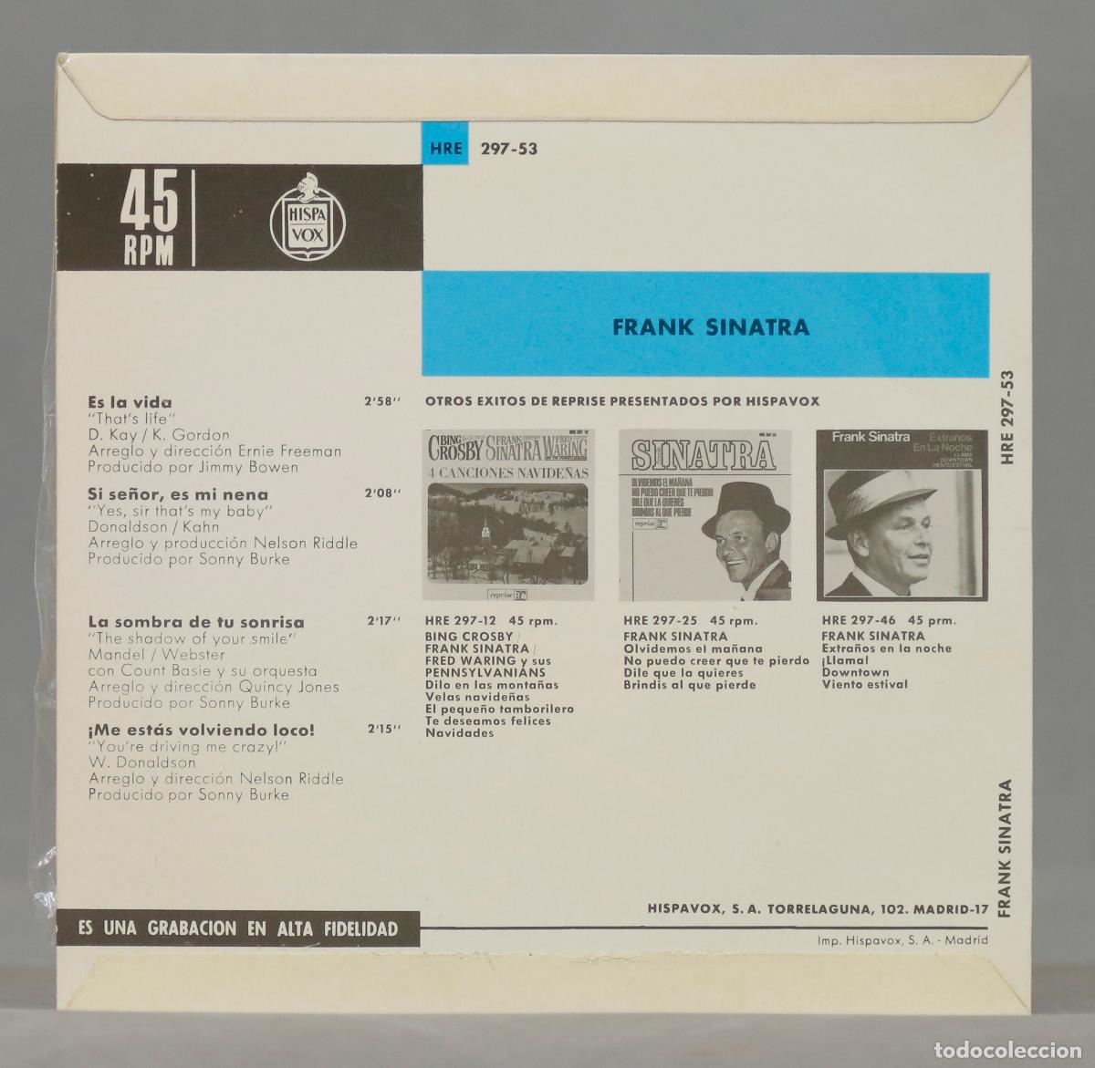 Discos de vinilo: EP. Frank Sinatra &ndash; Es La Vida - Foto 2