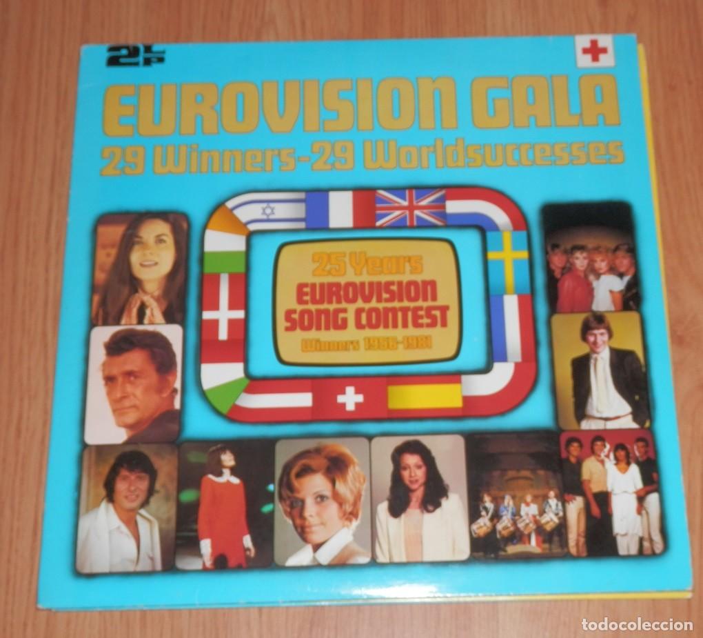 Discos de vinilo: COLECTANEA DE DOS DISCOS LP DE VINILLO EUROVISION GALA