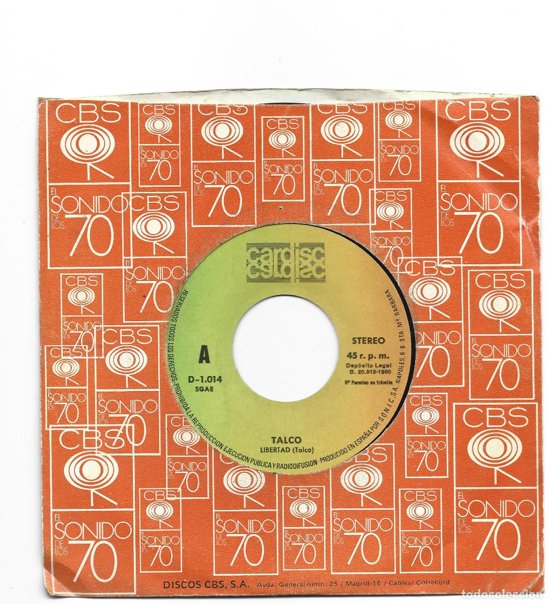 Discos de vinilo: TALCO- LIBERTAD-BOMBIN - Foto 1