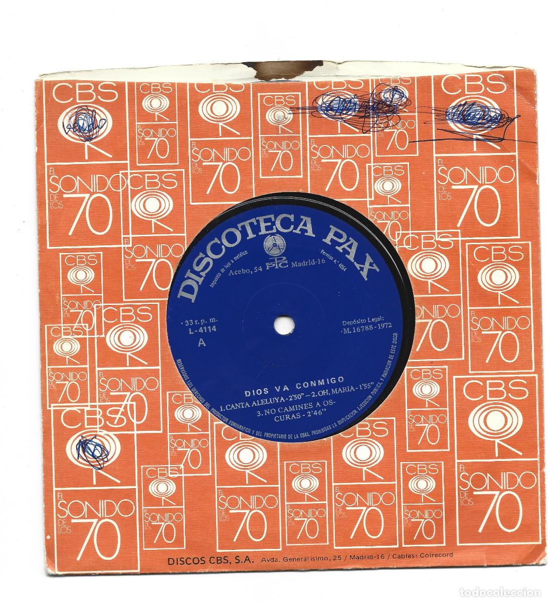 Discos de vinilo: DIOS VA CONMIGO- - Foto 1