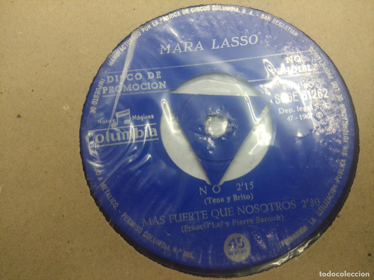 Discos de vinilo: MARA LASSO/ESPERAR/SINGLE PROMOCIONAL NO VENDIBLE. - Foto 2