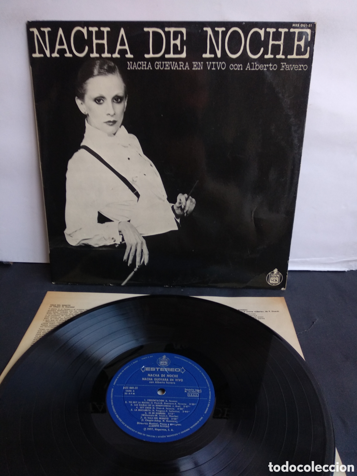 Discos de vinilo: *NACHA DE NOCHE, SPAIN, HISPAVOX, 1977, LC.1 - Foto 1