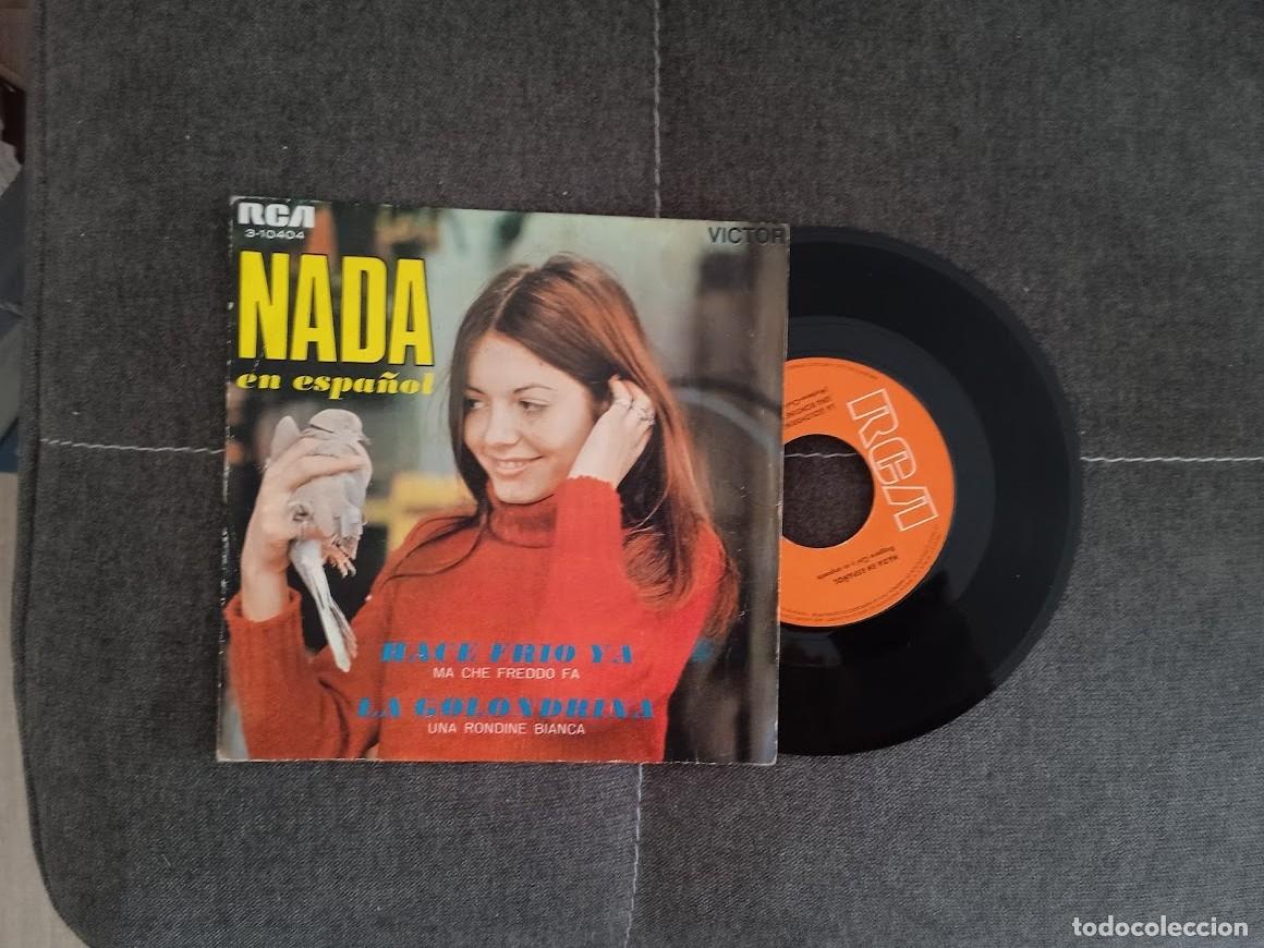Discos de vinilo: NADA EN ESPA&Ntilde;OL / HACE FRIO YA / SINGLE 45 RPM / RCA 1969