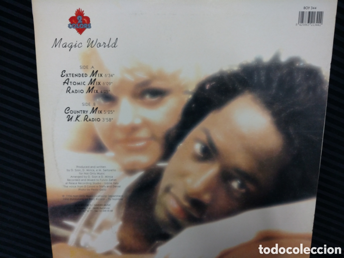 Discos de vinilo: 2 Colors - Magic World (12&rdquo;, Maxi) - Foto 2