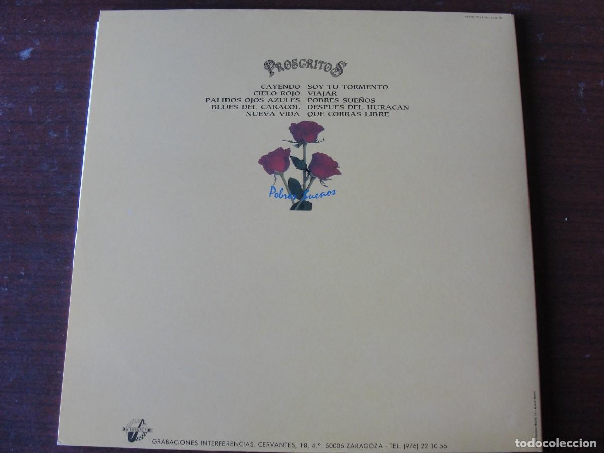 Discos de vinilo: PROSCRITOS - POBRES SUE&Ntilde;OS - ALBUM GATEFOLD - COMO NUEVO - Foto 2
