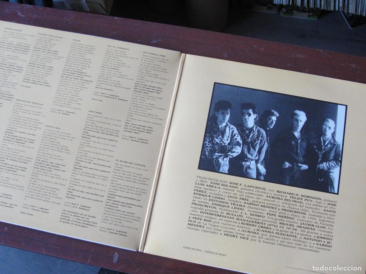 Discos de vinilo: PROSCRITOS - POBRES SUE&Ntilde;OS - ALBUM GATEFOLD - COMO NUEVO - Foto 3