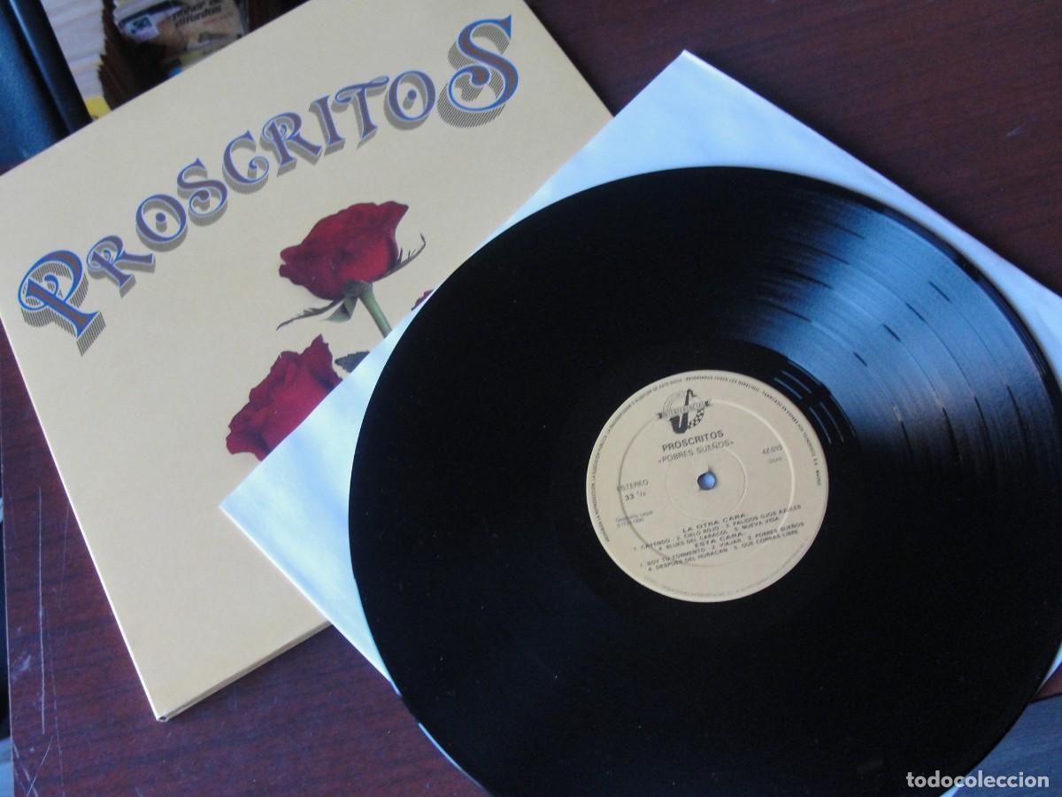 Discos de vinilo: PROSCRITOS - POBRES SUE&Ntilde;OS - ALBUM GATEFOLD - COMO NUEVO - Foto 4