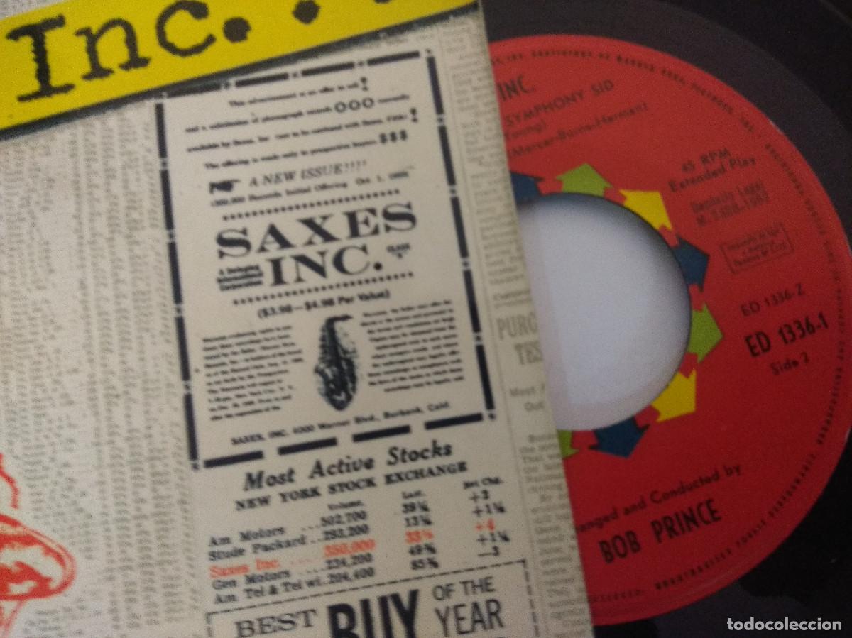 Discos de vinilo: SAXES INC/JUMPIN WITH SYMPHONY/SINGLE. - Foto 2